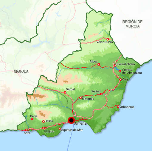 Mapa Almería