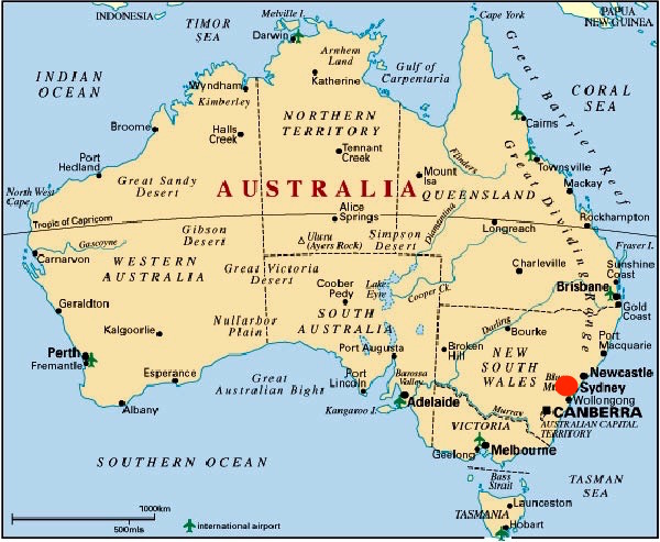 Sidney Australia Mapa