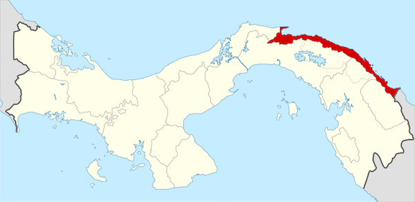 Mapa Guna Yala - Panamá
