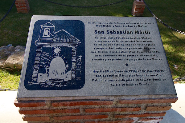 Placa Conmemorativa San Sebastián Mártir