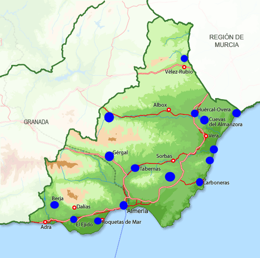 Mapa Provincia Almería