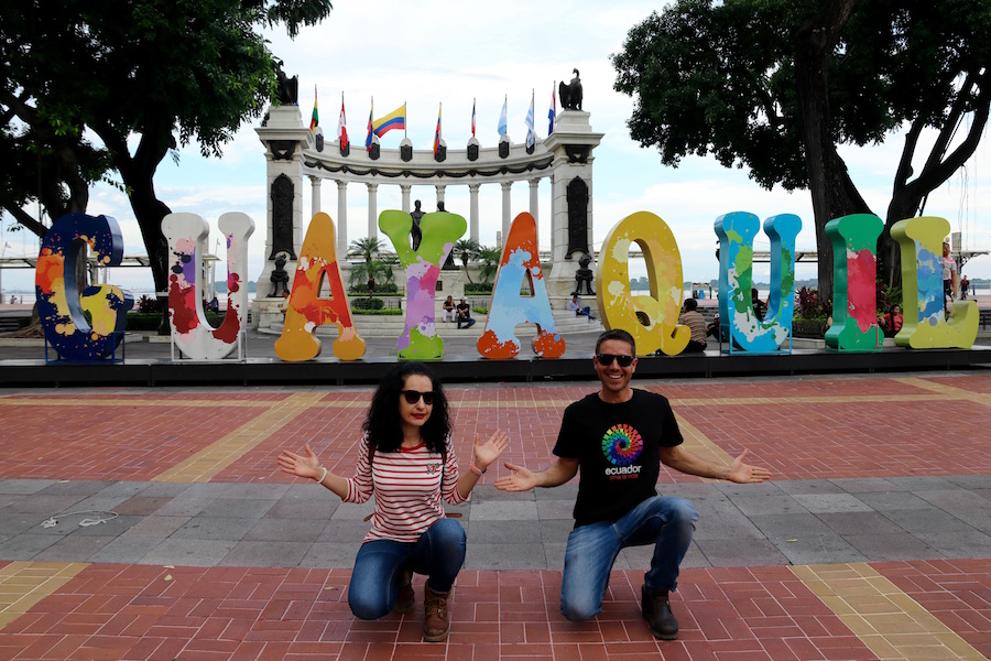 Letras de Guayaquil, Ecuador.