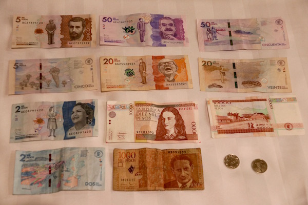 Moneda Peso Colombiano.