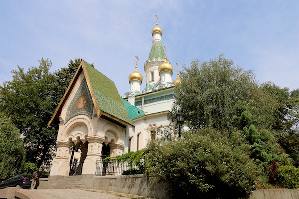 Fachada iglesia Rusa de Sveti Nikolai.