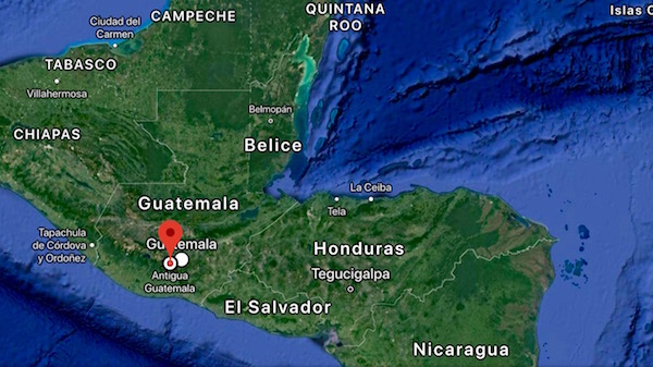 Mapa Guatemala.