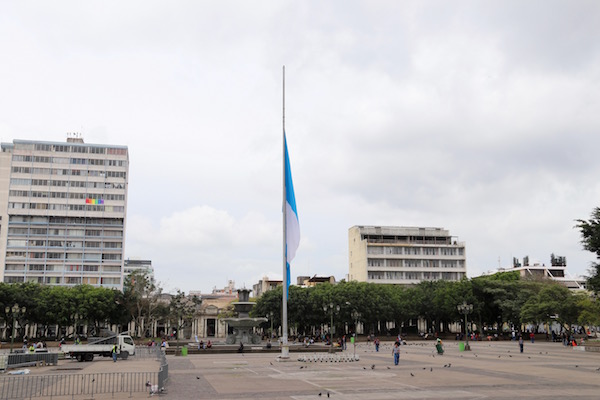 Mástil bandera Guatemala.