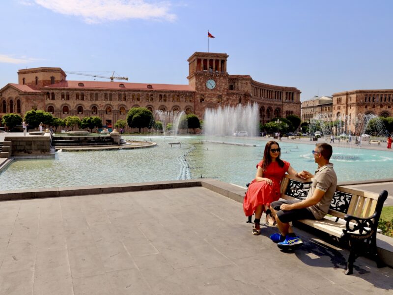 La Plaza de la República, Ereván.