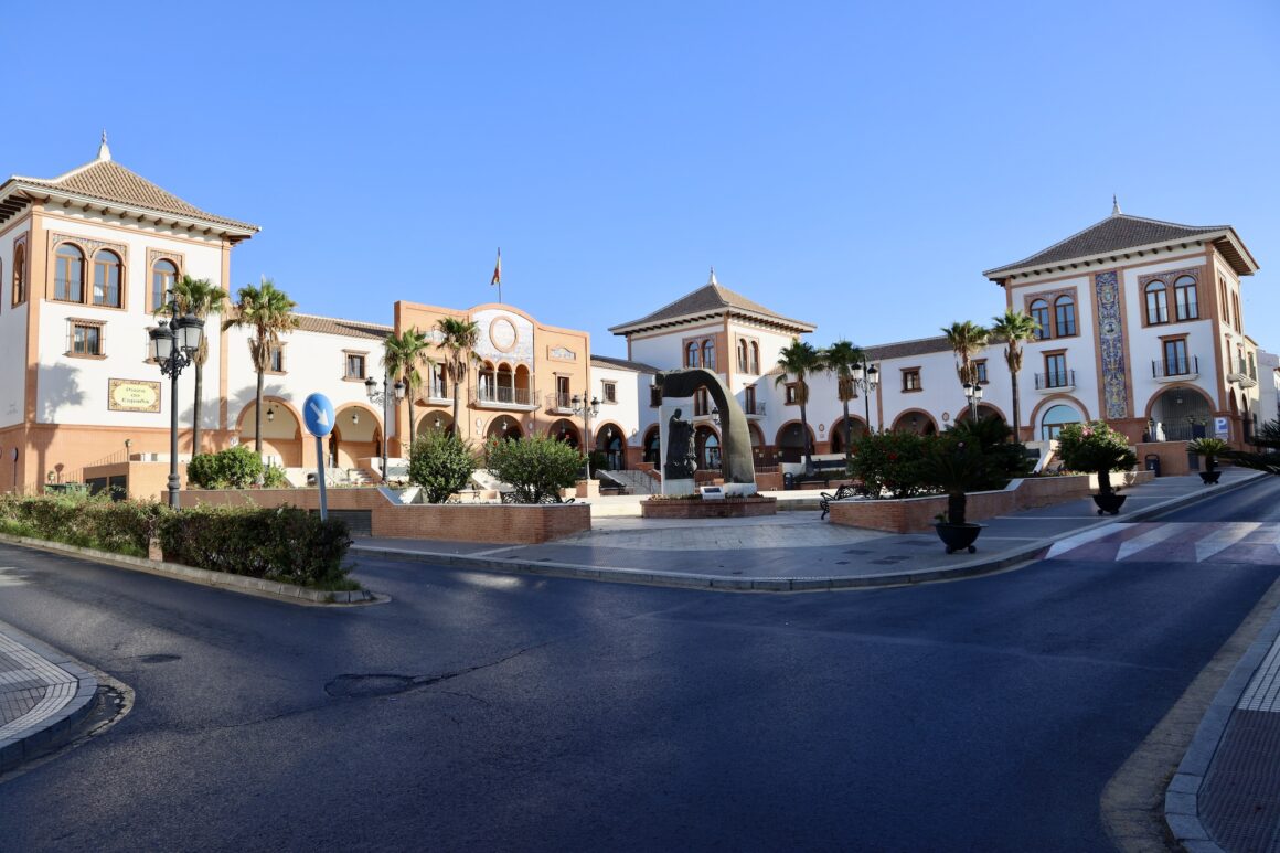 Plaza de España, Palos de la Frontera, Huelva.