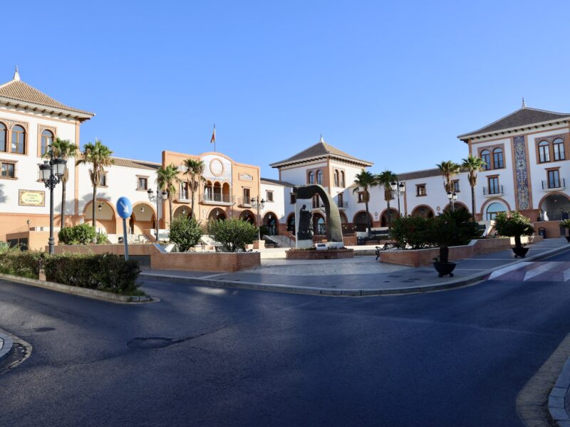 Plaza de España, Palos de la Frontera, Huelva.