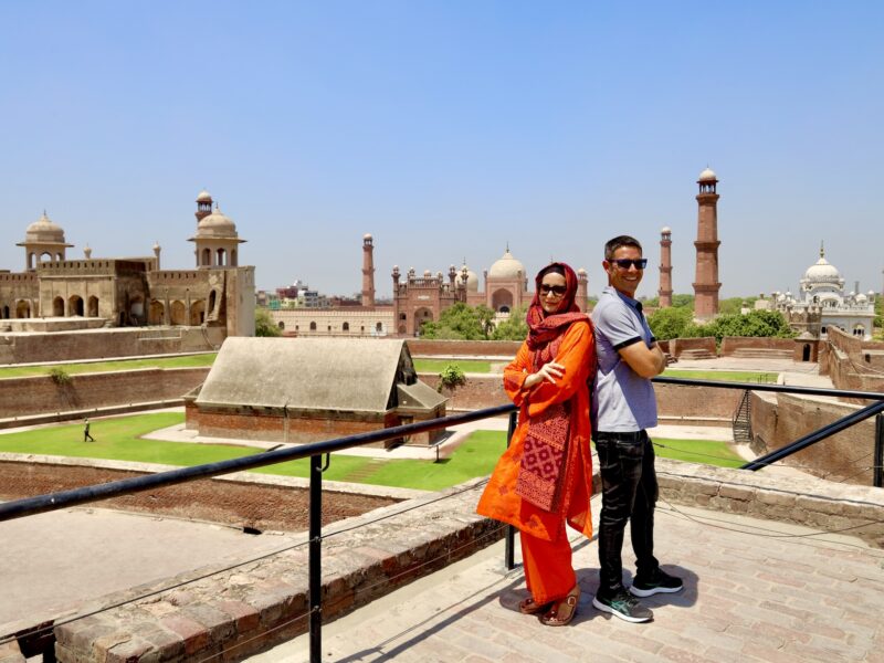 Vistas del Fuerte de Lahore, Pakistán.