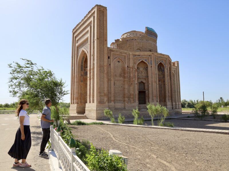 Mausoleo de Turabek-Khanum, Kunya-Urgench, Turkmenistán.